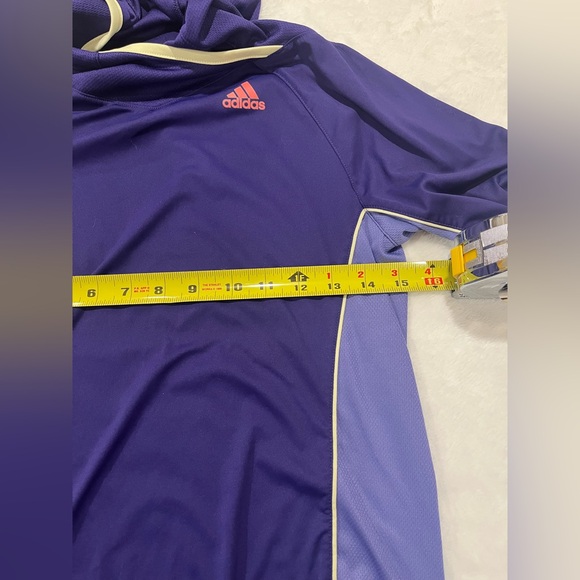 Adidas Climalite Two-Tone Purple Scuba Hoodie - Small - Picture 6 of 8